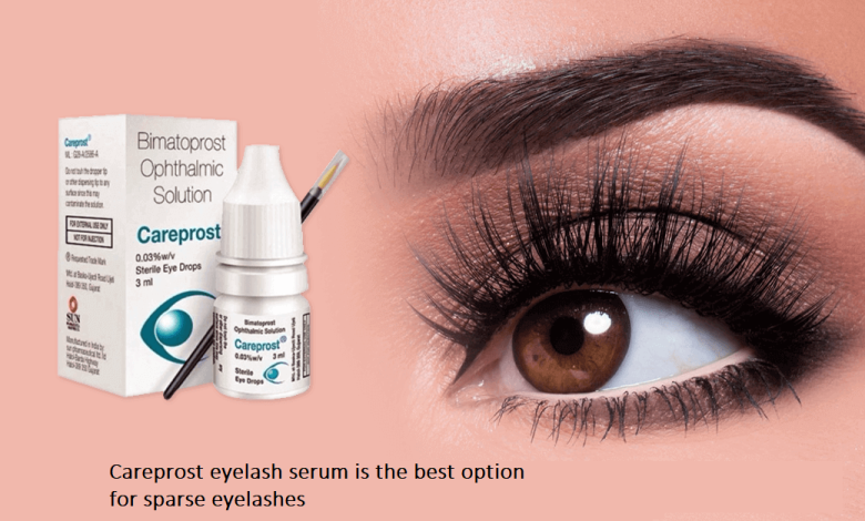 Careprost eyelash serum is the best option for sparse eyelashes