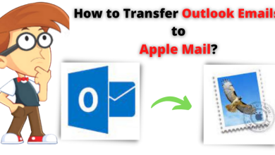 transfer outlook emails to apple mail