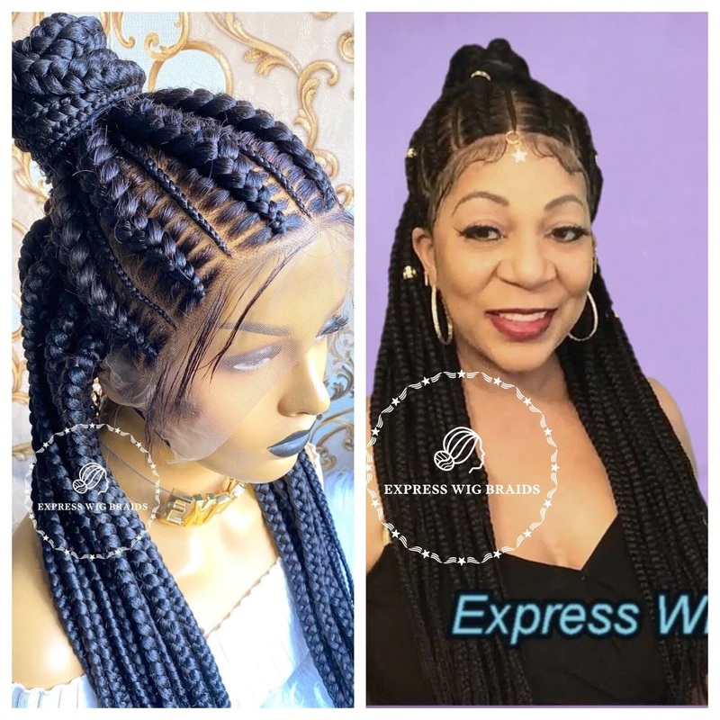 Cornrow Braided Wigs With Baby Hair