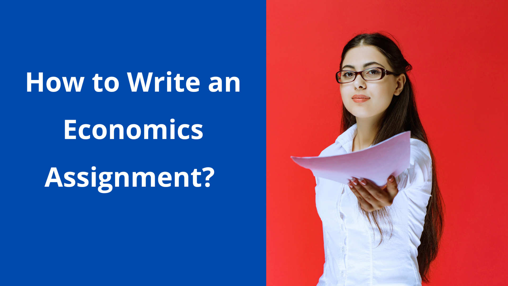 how to write an economics assignment