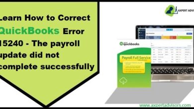 Fix QuickBooks Error 15240 The payroll update did not complete successfully